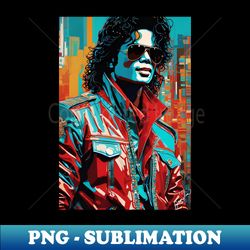 Michael Jackson 1980s Tee - Special Edition Sublimation PNG File - Instantly Transform Your Sublimation Projects