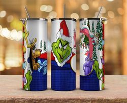 Christmas Tumbler Png,Grinch Png ,Merry Christmas Png,Merry Christmas Svg, Santa Grinch 66