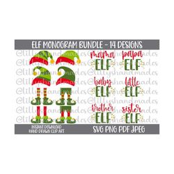 Elf Svg Bundle, Elf Png Christmas Elf Svg Files Elf Shoes Svg, Elf Hat Svg Elves Svg, Mama Elf Svg Elves Png, Elf Squad Svg Monogram Elf Svg
