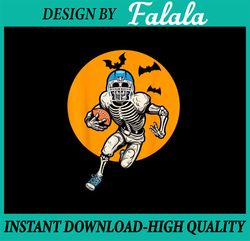 American Football Skeleton Halloween Png, Football Fan Skeleton Png, Happy Halloween Png, Digital Download