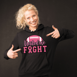 Together We Fight Svg, Breast Cancer Awareness Svg, Tackle Cancer Svg, Pink Out Football Svg, Football Cancer Svg