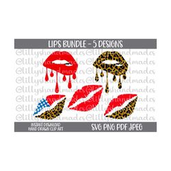 Lips Svg Bundle, Dripping Lips Svg, Patriotic Lips Svg Lips Clipart, Biting Lips Svg, Drip Lips Svg Red Lips Svg, Leopard Lips Svg, Lips Png