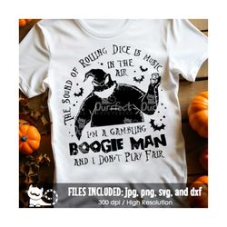 Boogie Man SVG, Oogie Boogie Bash svg, Spooky Halloween svg, Trick or Treat, Main Street svg, Cut Files svg dxf jpeg png