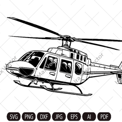 Helicopter SVG, Helicopter retro svg, Helicopter Silhouette, Helicopter vintage, Helicopter vector