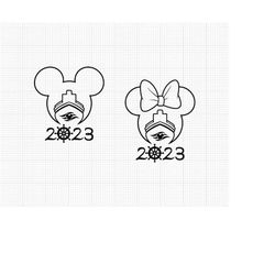 2023, Cruise, Family Vacation, Wheel, Anchor, Mickey Minnie Mouse, Trip, Ship, Svg Png Dxf Formats, Cut, Cricut, Silhoue