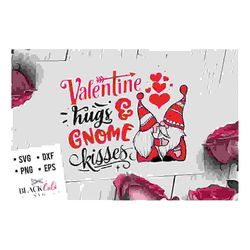 Valentine hugs and kisses SVG, Valentine's Day SVG,
