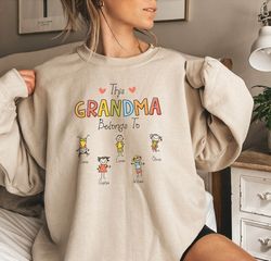 Personalize Grandma Gift Sweatshirt, Custom Grandma Grandchildren Gift, Nana Sweater, Gift for Grandmother, Mothers Day