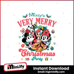 Mickey Very Merry Christmas Party 2023 SVG Cutting File