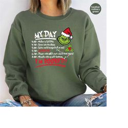 Grinch Christmas Sweatshirts, Christmas Gifts, Grinchmas Long Sleeve Shirts, Holiday Hoodies, Christmas Movies Tees, Mer