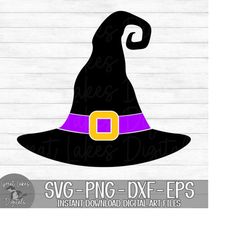 witch hat - halloween - instant digital download - svg, png, dxf, and eps files included!