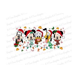 Merry Christmas SVG, Christmas Svg, Mouse And Friends Svg, Christmas Lights Svg, Christmas Season Svg, Cute Christmas Svg, Cricut File
