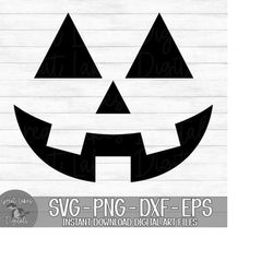 Jack O Lantern Face - Halloween - Instant Digital Download - svg, png, dxf, and eps files included!