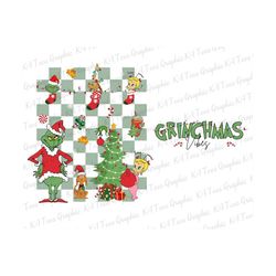 Grinchmas Vibes PNG, Grinchmas and Friends Png, Christmas Grinchmas Png, Christmas Trees Png, Merry Christmas Png, Digital Download