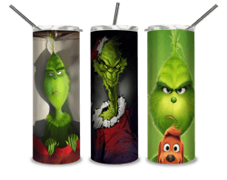 The faces of grinch tumbler,  sublimation, design download, Grinch with dog png , Christmas Grinch png, Grinch png