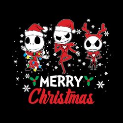 Jack Skellington Merry Christmas Svg, Merry Christmas Svg, Christmas Ornament Svg, Christmas Svg Digital Download