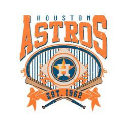Vintage Houston Astros Est 1962 Baseball SVG File For Cricut