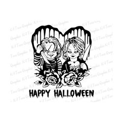 Happy Halloween SVG, Halloween Svg, Halloween Horror Characters Svg, Horror Movies Svg, Spooky Vibes, Trick Or Treat, Digital Download