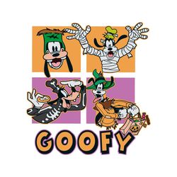 Cute Disney Goofy Spooky Vibes SVG Graphic Design File