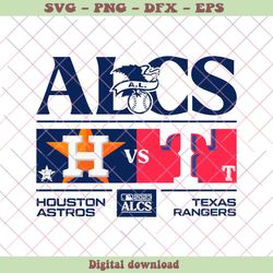 2023 ALCS Houston Astros vs Texas Rangers SVG Download