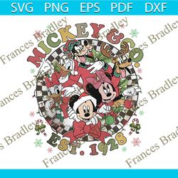 Retro Vintage Mickey And Co Est 1928 Disney Character PNG