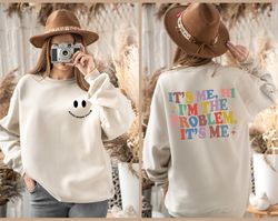 I Taylor Swift Me Hi I'm the Problem Sweater or Hoodie Two Side Printed, Midnigh Taylor Swift Album Sweatshirt,The Eras