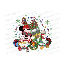 Merry Christmas PNG,Mouse Christmas Png, Christmas Mouse And Friends Png, Christmas Character Png, Christmas Png, Christmas Lights Png