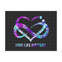 Your Life Matter Png, Semicolon Suicidal Prevention Png, Ribbon Suicide Depression Png, Mental Health Png, Prevention Suicide Awareness Png