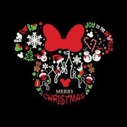Minnie Mouse Merry Christmas Svg, Merry Christmas Svg, Christmas Ornament Svg, Christmas Svg Digital Download