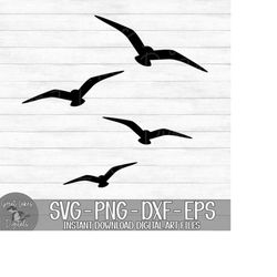 Flock of Birds - Instant Digital Download - svg, png, dxf, and eps files included! Flying Birds