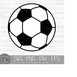 Soccer Ball - Instant Digital Download - svg, png, dxf, and eps files included!
