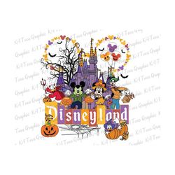 Halloween Mouse And Friends Png, Mouse Castle Png, Trick Or Treat Png, Halloween Masquerade Png, Spooky Season Png, Halloween Png For Shirt