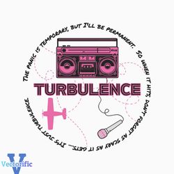 Retro Pink Turbulence The Panic Is Temporary SVG Download