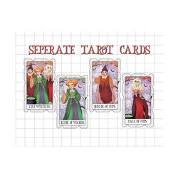 Bundle Happy Halloween Png, Trick Or Treat, Spooky Season Png, Witches Sisters Png, Halloween Witch, Tarot Card Png, Separate Tarot Cards