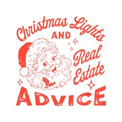 Christmas Light And Real Estate Advice SVG File For Cricut