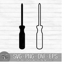 Phillips Head Screwdrivers - Bundle of 2! - Instant Digital Download - svg, png, dxf, and eps files included!