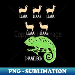 Llama Chameleon - Retro PNG Sublimation Digital Download - Unlock Vibrant Sublimation Designs