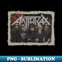anthrax band - retro png sublimation digital download - perfect for personalization