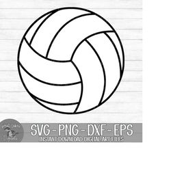 Volleyball - Instant Digital Download - svg, png, dxf, and eps files included!