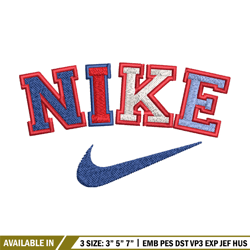 Nike color Embroidery Design, Brand Embroidery, Nike Embroidery, Embroidery File, Logo shirt, Digital download