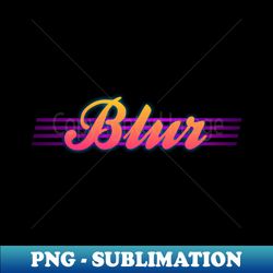 Retro Line With Fan Design Text Blur - Artistic Sublimation Digital File - Unlock Vibrant Sublimation Designs