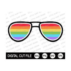 Gay Pride Svg, Rainbow Sunglasses Svg, Pride Png, LGBTQ Svg, Lesbian Svg, LGBT day Clip Art, Lesbian Cut file, Dxf, Svg Files For Cricut