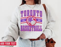 Vintage Toronto Basketball Sweatshirt T-Shirt, Toronto Raptor Sweater, Raptors T-Shirt, Vintage Basketball Fan, Retro To