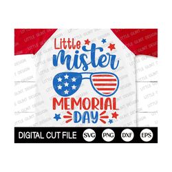Little Mister Memorial day Shirt, Memorial day Svg, Independence day Svg, Merica Svg, Usa, American Flag Boy Shirt, Svg Files For Cricut