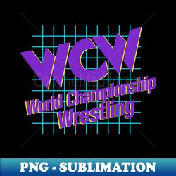 WCW World Championship Wrestling White - Elegant Sublimation PNG Download - Fashionable and Fearless