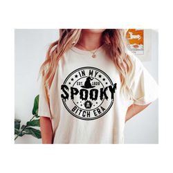 In My Spooky Bitch Era SVG, Halloween Svg, Witch Png, Vintage Halloween Shirt Svg, Svg Files For Cricut