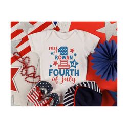 My First 4th of July SVG, 4th of July Svg, Patriotic Svg, Independence Day Png, Retro American Baby Shirt, Svg Files for Cricut