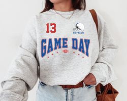 Vintage Buffalo Football Game Day Crewneck Sweatshirt T-Shirt, Buffalo Bill Game Day Sweatshirt, Buffalo New York, Buffa