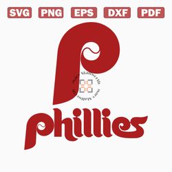 Vintage Philadelphia Phillies Baseball MLB SVG File For Cricut