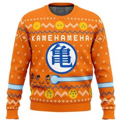 Dragon Ball Z Kamehameha All Over Print Hoodie 3D Zip Hoodie 3D Ugly Christmas Sweater 3D Fleece Hoodie