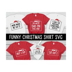 I don't do matching christmas outfits SVG, Funny Christmas Matching shirts Bundle, Couple Christmas T-Shirts Svg, Png, Svg Files for Cricut